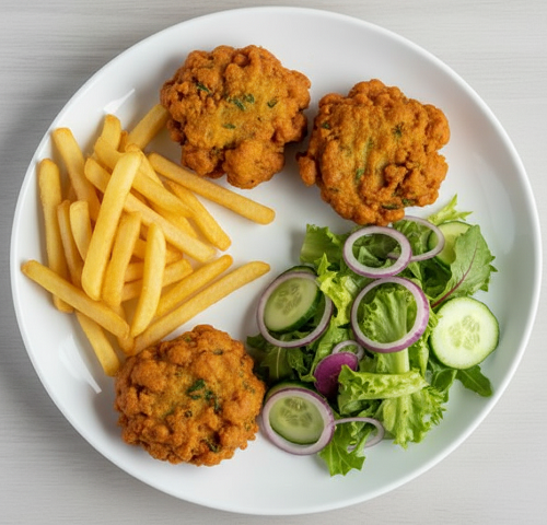 Portion Of Chicken Pakora Meal 